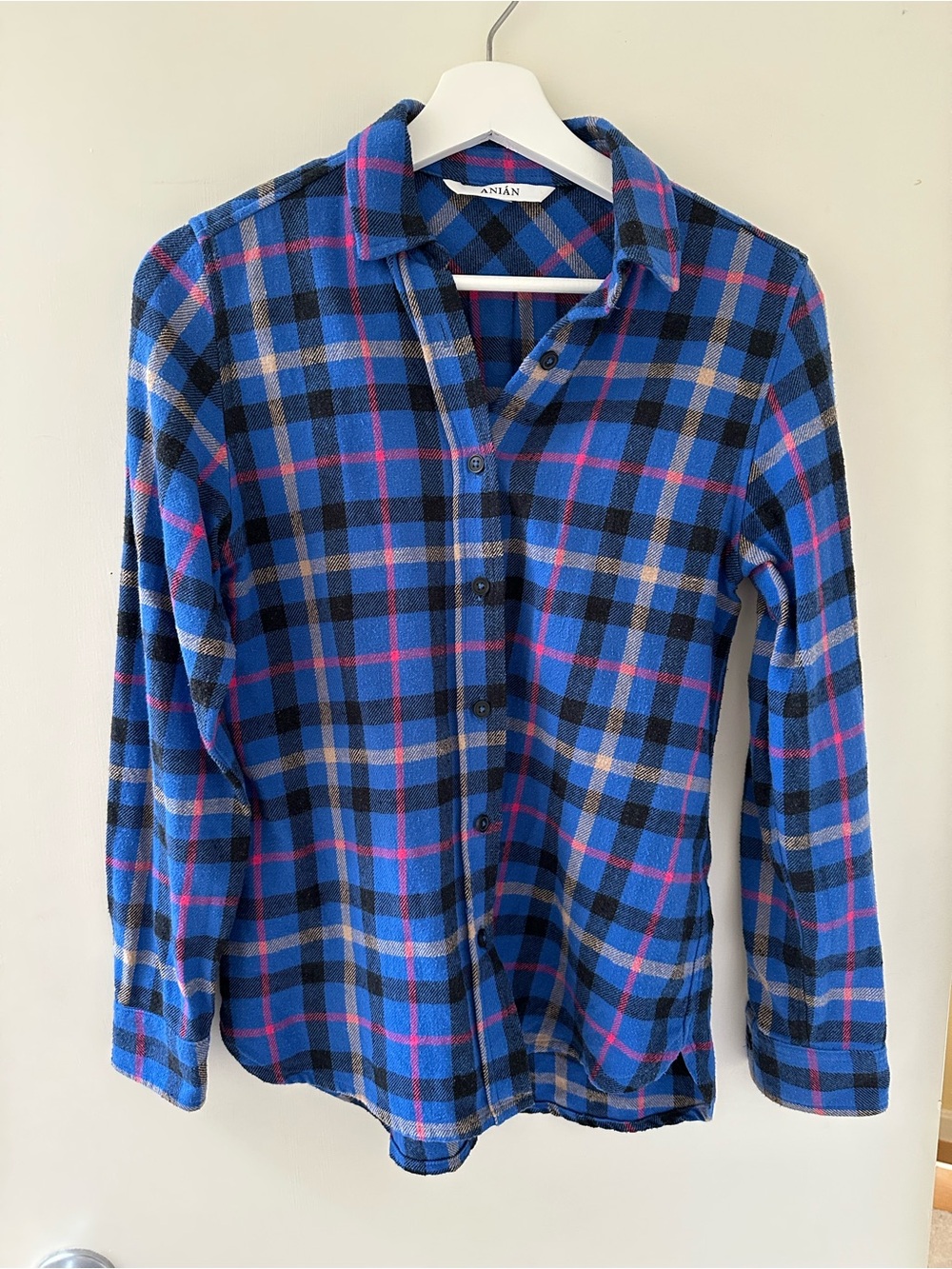 Anian The Sunday Flannel Blue Plaid Button-Up Shirt